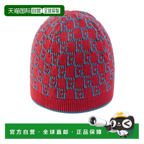 自营Gucci 方形G针织棉帽子 7222053K111