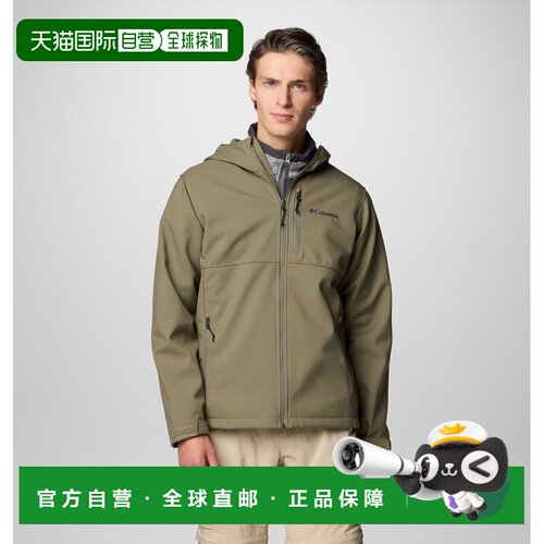 自营欧洲直邮Columbia Ascender II男士连帽软壳防风防水徒步夹克