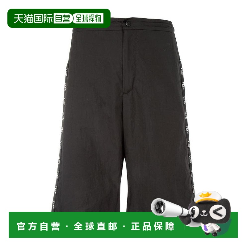 【99新未使用】香港直邮Valentino logo织带拼接短裤 SV3RDA605BJ