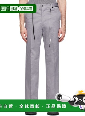 香港直邮Marni 玛尼 男士 灰色 Straight-Leg 长裤 PUMU0110A4UTC