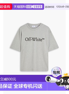 香港直邮off-white 男士 印花棉针织T恤 44MAA120G5J00N0810