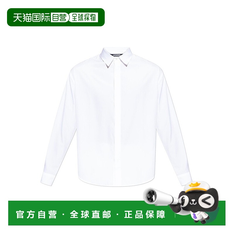 1h可退 香港直邮Jacquemus 男士 標誌刺繡長袖襯衫 SHM00567AW006