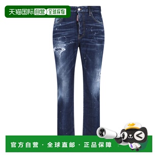 1h可退 香港直邮Dsquared2 二次方 男士 腰带袢牛仔裤 S74LB1557S
