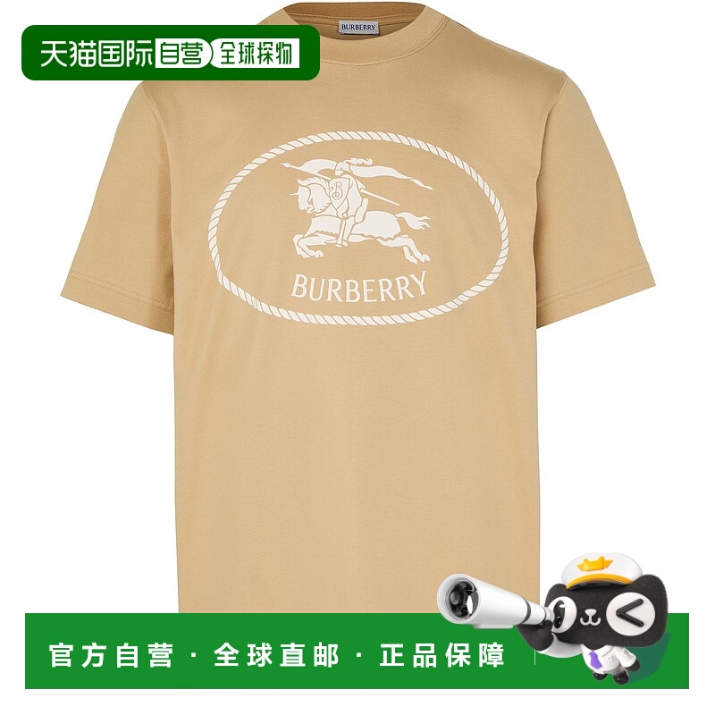 1h可退 香港直邮Burberry 巴宝莉 男士 EKD badge 棉质T恤博柏利