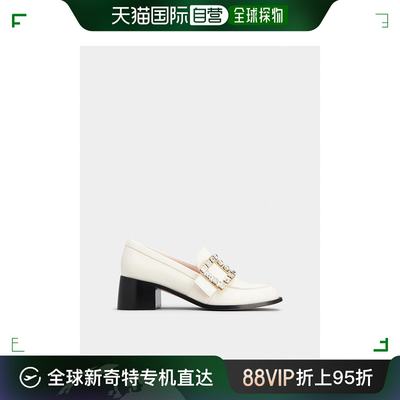 欧洲直邮rogervivier（罗杰 维维亚）女士漆皮鞋面，水晶扣