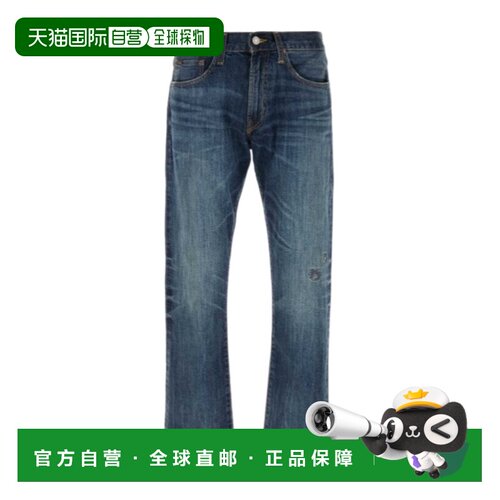 香港直邮Polo Ralph Lauren 腰带环牛仔裤直筒裤 71097938232