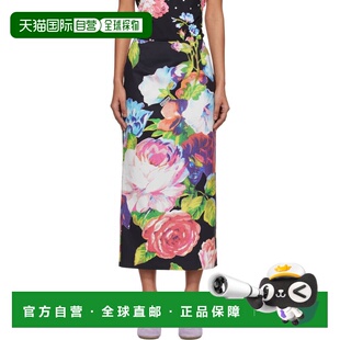 香港直邮Moschino 莫斯奇诺 女士 黑色 Printed Stretch Cotton