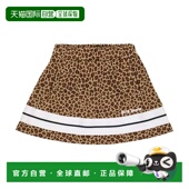香港直邮Palm Angels 棕榈天使 1h可退 女童 豹纹徽标运动半身裙