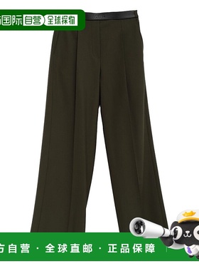 香港直邮LOEWE 罗意威 女士 绿色裤子 S359Y04XHN休闲裤阔腿裤