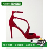 香港直邮Jimmy 天鹅绒凉鞋 Choo 女士 1h可退 周仰杰 Azia AZI