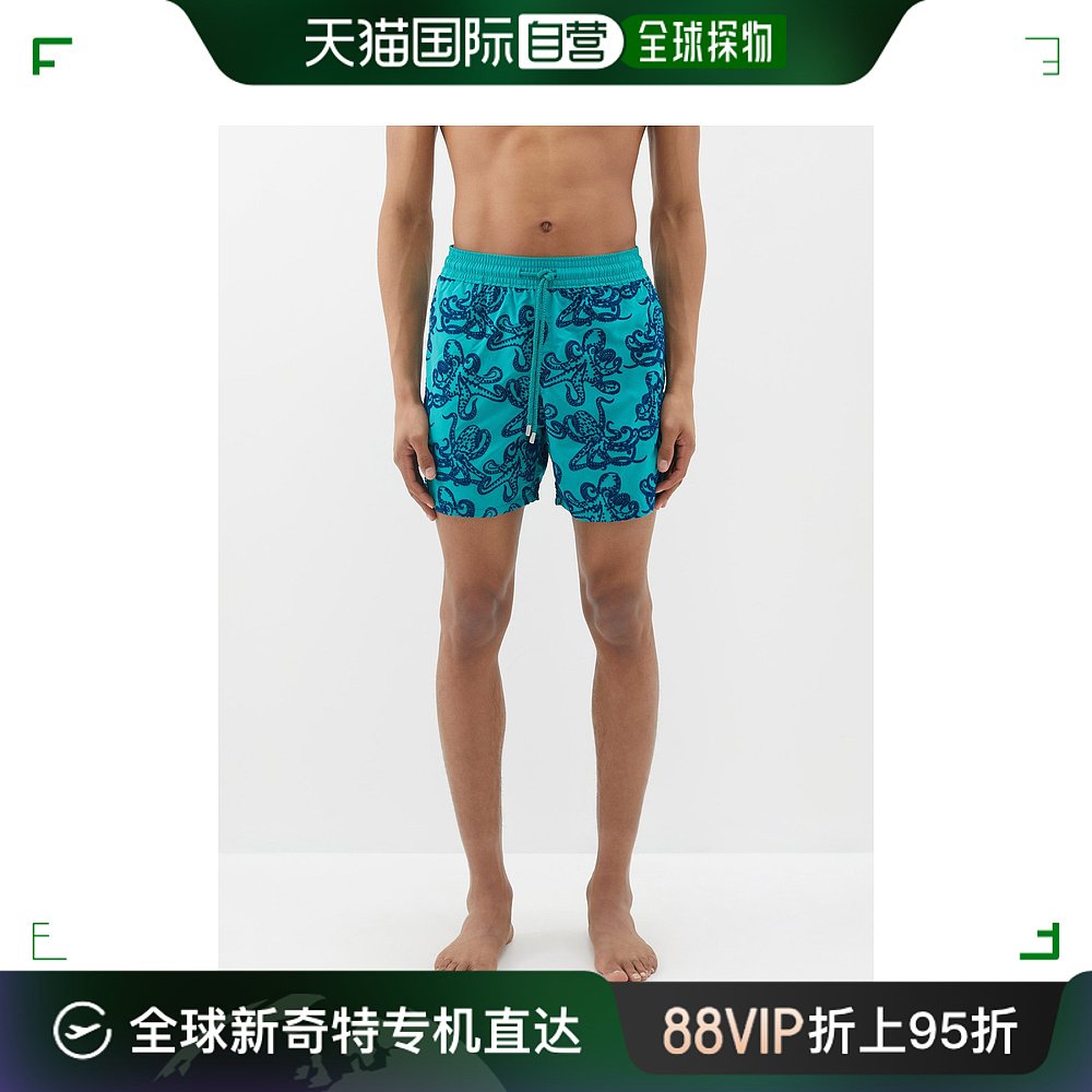 香港直邮Vilebrequin男士 Moorea octopus-flocked再生泳裤