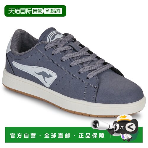 欧洲直邮Kangaroos 袋鼠 男孩鞋子 低帮板鞋 冬天 灰色 K-CA AD Y