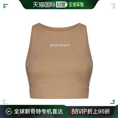 香港直邮Palm Angels 圆领徽标背心 PWVO001S24FAB001