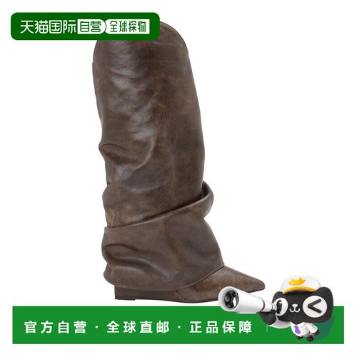 香港直邮LE SILLA 女士靴子 2843A100EBANO CO 棕色 Boots高跟