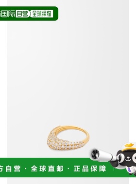 自营1h可退 欧洲直邮LOEWE/罗意威 女士金色/白色纯银/水晶戒指