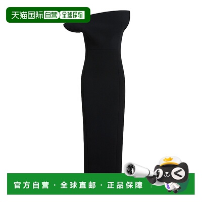 1h可退 香港直邮KHAITE 女士 Cato 垂褶双面绉纱长款连衣裙长裙