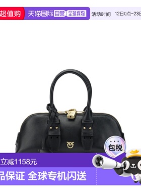 1h可退 香港直邮Pinko 品高 女士 黑色皮革手袋 105334A0QOZ99VBL