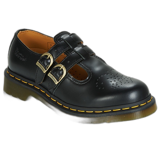 欧洲直邮dr. martens 女黑色光面皮革英伦时尚休闲百搭玛丽珍单鞋