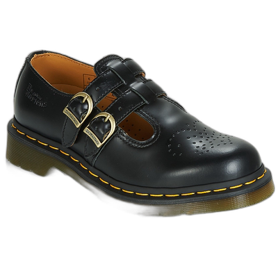 欧洲直邮dr. martens 女黑色光面皮革英伦时尚休闲百搭玛丽珍单鞋