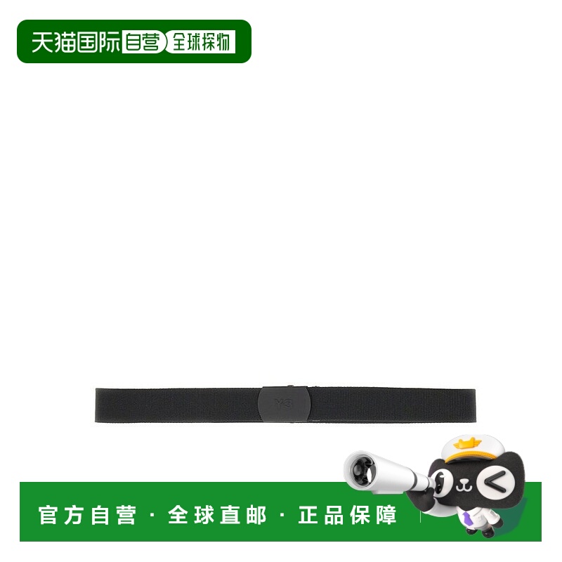 1h可退 香港直邮Y-3 男士 經典標誌腰帶 KA2308黑色 black黑色 舒