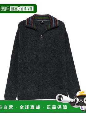 1h可退 香港直邮Paul Smith 保罗 史密斯 男士 黑色毛线衫 M2R503