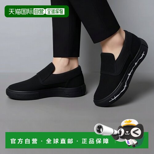 欧洲直邮DC Shoes鞋子男一脚蹬黑色MANUAL SLIP-ON