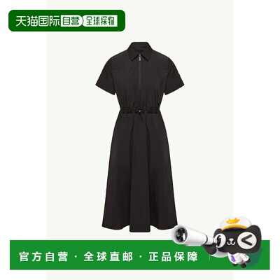 欧洲直邮MONCLER(盟可睐) Robe chemise mi-longue plissee连衣裙