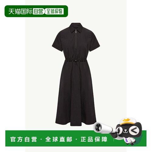 欧洲直邮MONCLER(盟可睐) Robe chemise mi-longue plissee连衣裙