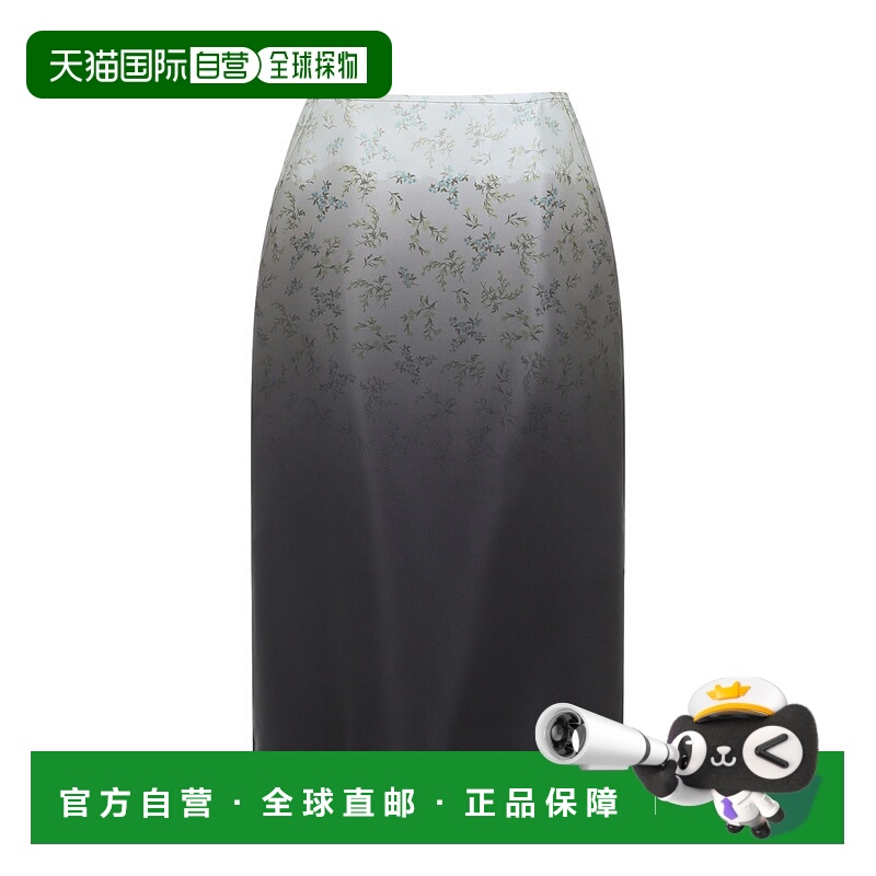 1h可退 香港直邮Jil Sander 吉尔 桑达 女士 真丝中长半身裙 J03M