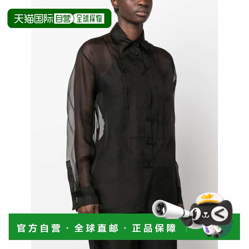 1h可退 香港直邮Prada 普拉达 女士 透明长袖衬衫 P424GS231110L