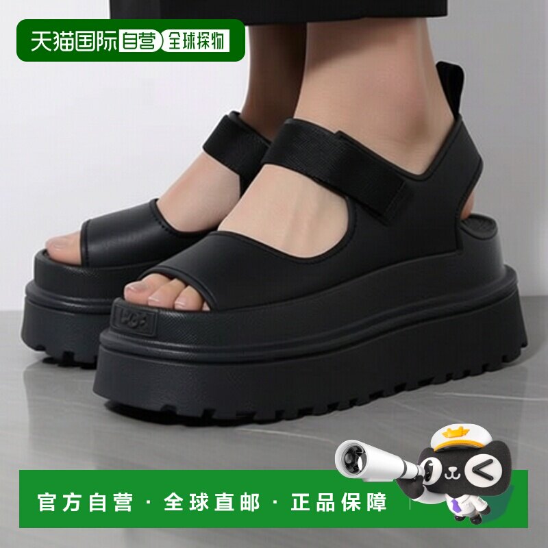 欧洲直邮UGG鞋子女凉鞋黑色GOLDENGLOW图片