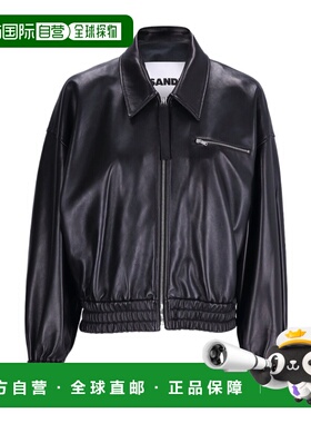 1h可退 香港直邮Jil Sander 长袖皮夹克 J02SW0048-J07187