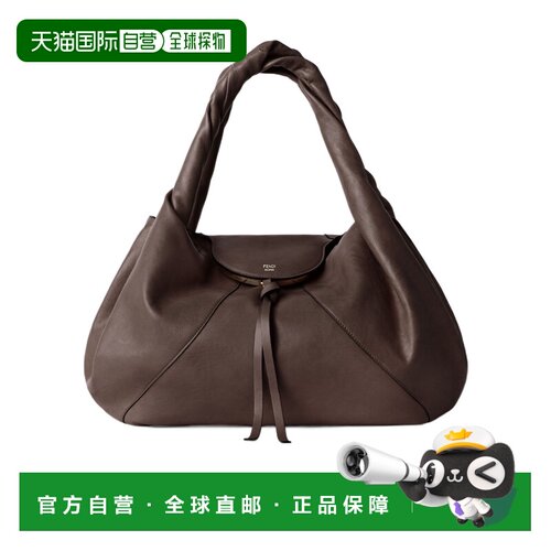 香港直邮FENDI 女士手提包 8BR839AYCTF0L1B SS2026 深棕色 Spy