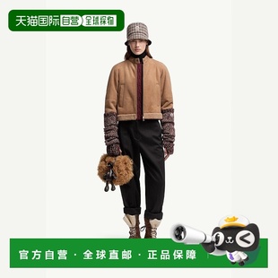 自营欧洲直邮Moncler/盟可睐 Vougeot 短款绒面革羽绒服女装