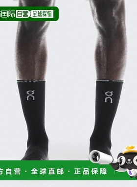 自营欧洲直邮On昂跑 Performance系列黑色/曜石黑再生聚酰胺logo