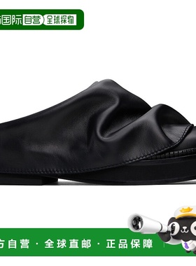 香港直邮The Attico 女士 黑色 Mini Robin Sabot Slip-on 穆勒鞋