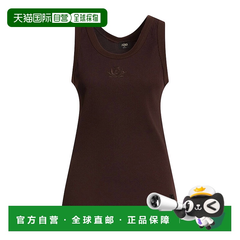 香港直邮Burberry 巴宝莉 女士 背心上衣 brown棕色 舒适时尚