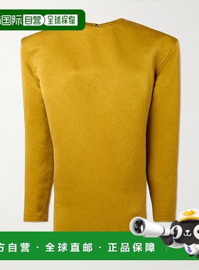 1h可退 香港直邮Saint Laurent 圣罗兰 女士 真丝迷你连衣裙 8489