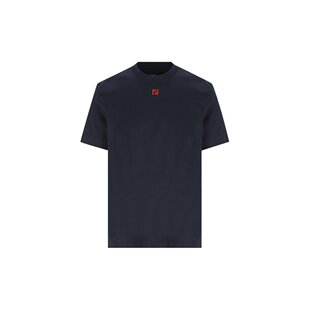 香港直邮Fendi 芬迪 男士 FY0936AY0H 刺绣圆领T恤