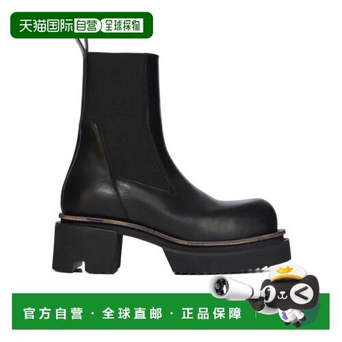 1h可退 香港直邮Rick Owens Beatle Bogun 圆头靴子 RU01F2832LOO