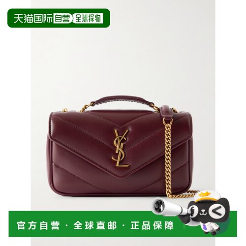 香港直邮Saint Laurent 圣罗兰 女士 Loulou 迷你麦特拉斯凸纹皮