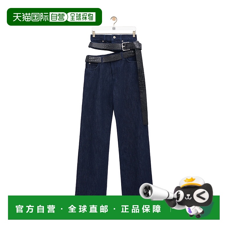 香港直邮Loewe 系带牛仔裤 S359Y11XCW