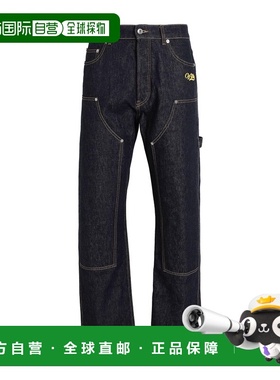 香港直邮off-white 男士 直筒裤 blue蓝色 舒适时尚