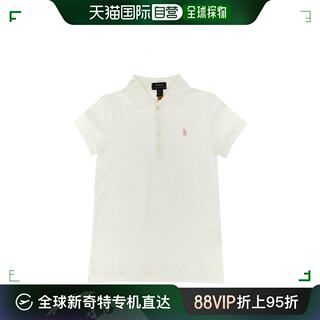 香港直邮Polo Ralph Lauren Polo 拉夫 劳伦 女童 徽标刺绣Polo衫