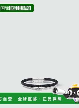 自营1h可退 欧洲直邮LV/路易威登 男士金色/黑色金属/帆布手链新