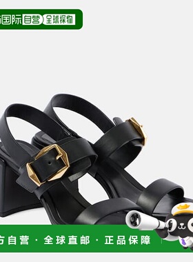 1h可退 香港直邮Jimmy Choo 周仰杰 女士 Hawke 70 皮质凉鞋