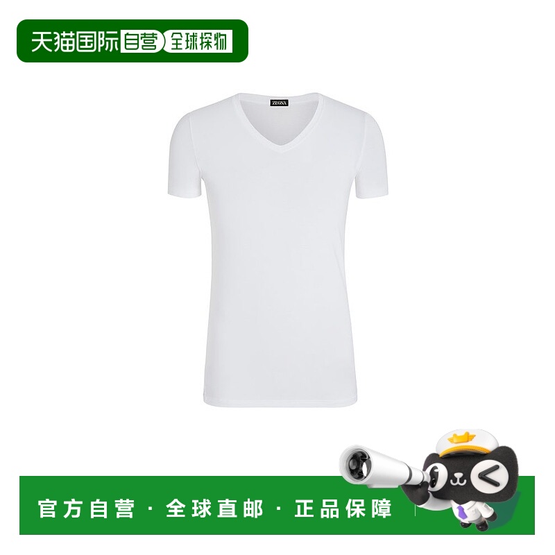 1h可退 香港直邮Zegna 杰尼亚 男士 V領汗衫 N2M80010100