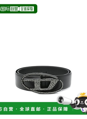香港直邮Diesel 椭圆形水钻皮带腰带 X09611P6364