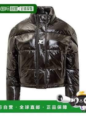 1h可退 香港直邮Courreges 女士 长袖短款羽绒服 323CMA106VY0016