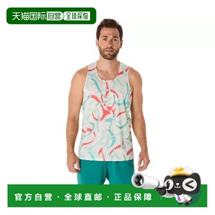 Print男士 自营欧洲直邮ASICS Over All 桦木色跑步背心 ROAD